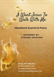 I Want Jesus To Walk With Me (Woodwind Quartet and Piano) P.O.D. cover Thumbnail